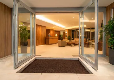 Hotel lobby entrance flooring